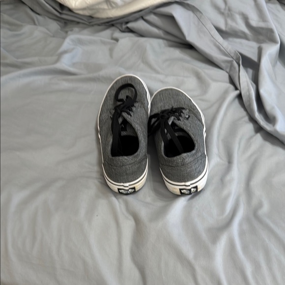 Vans SIZE 4.5 Kids Gray Canvas Sneakers - Picture 4 of 4